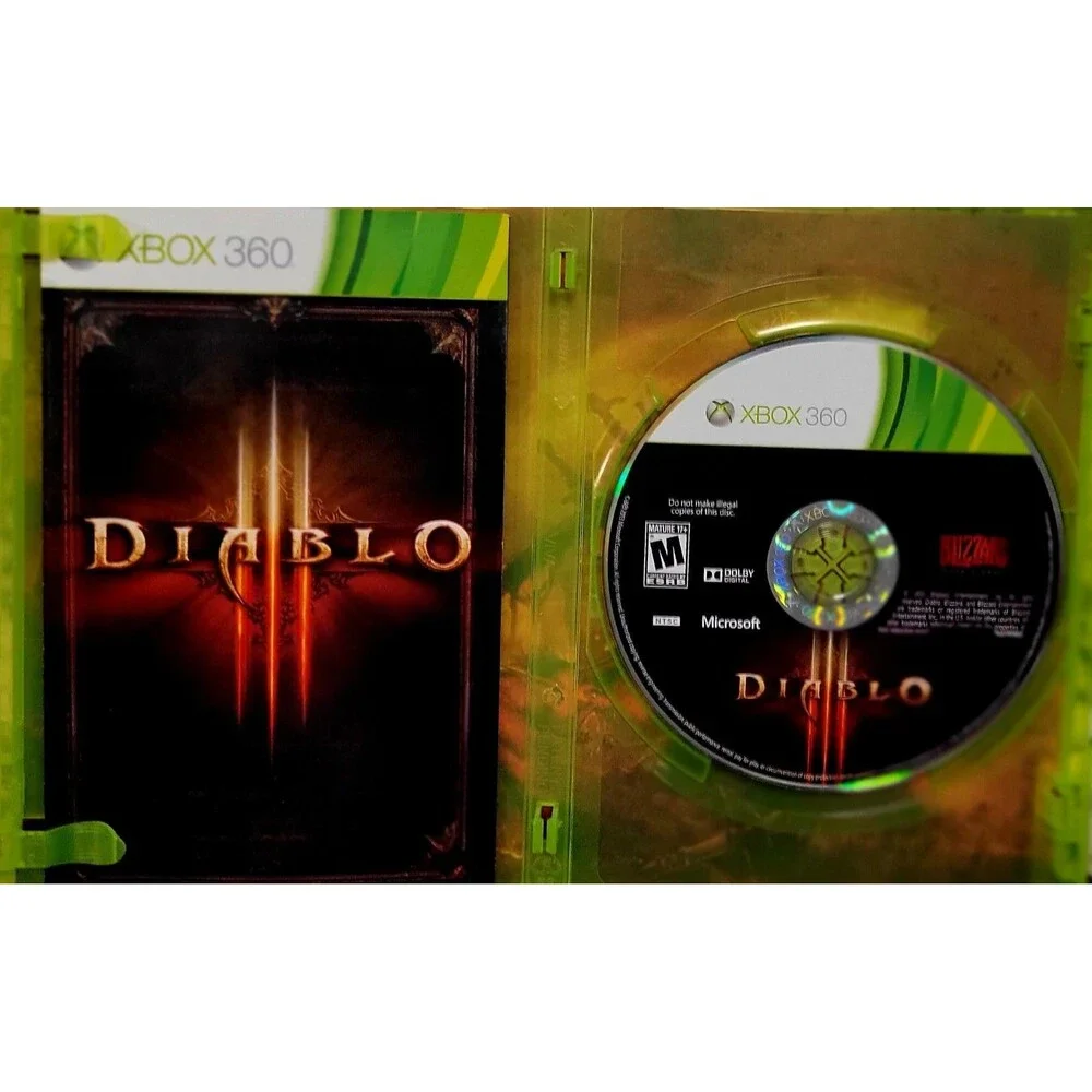 XBOX 360: DIABLO III, COMPLETE CIB,MANUAL, NICE DISC,  VG COND,  FAST SHIPPING